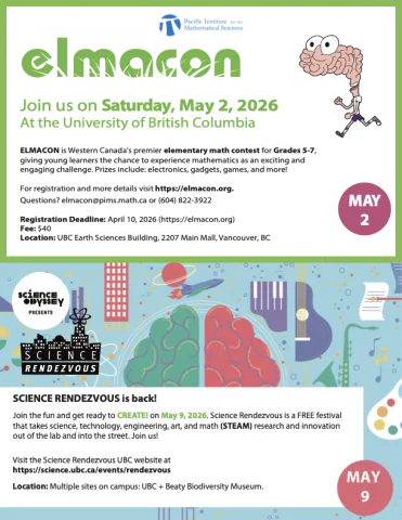 ELMACON and Science Rendezvous Flyer